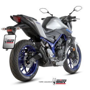 MIVV Τελικό Εξάτμισης Double Gun Silencer YAMAHA MT-03 (Y.055.LDGB)